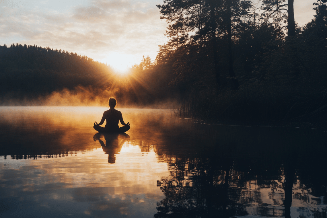 Magical lamb 69206 a serene landscape with a person meditating f8111d99 4cea 4c07 9355 1e1b72068cac