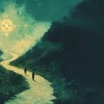 Magical Lamb 69206 A Winding Road With Two Individuals Walking 1dc9a8ac Eb5e 4c29 B9d7 3f94bb31e067